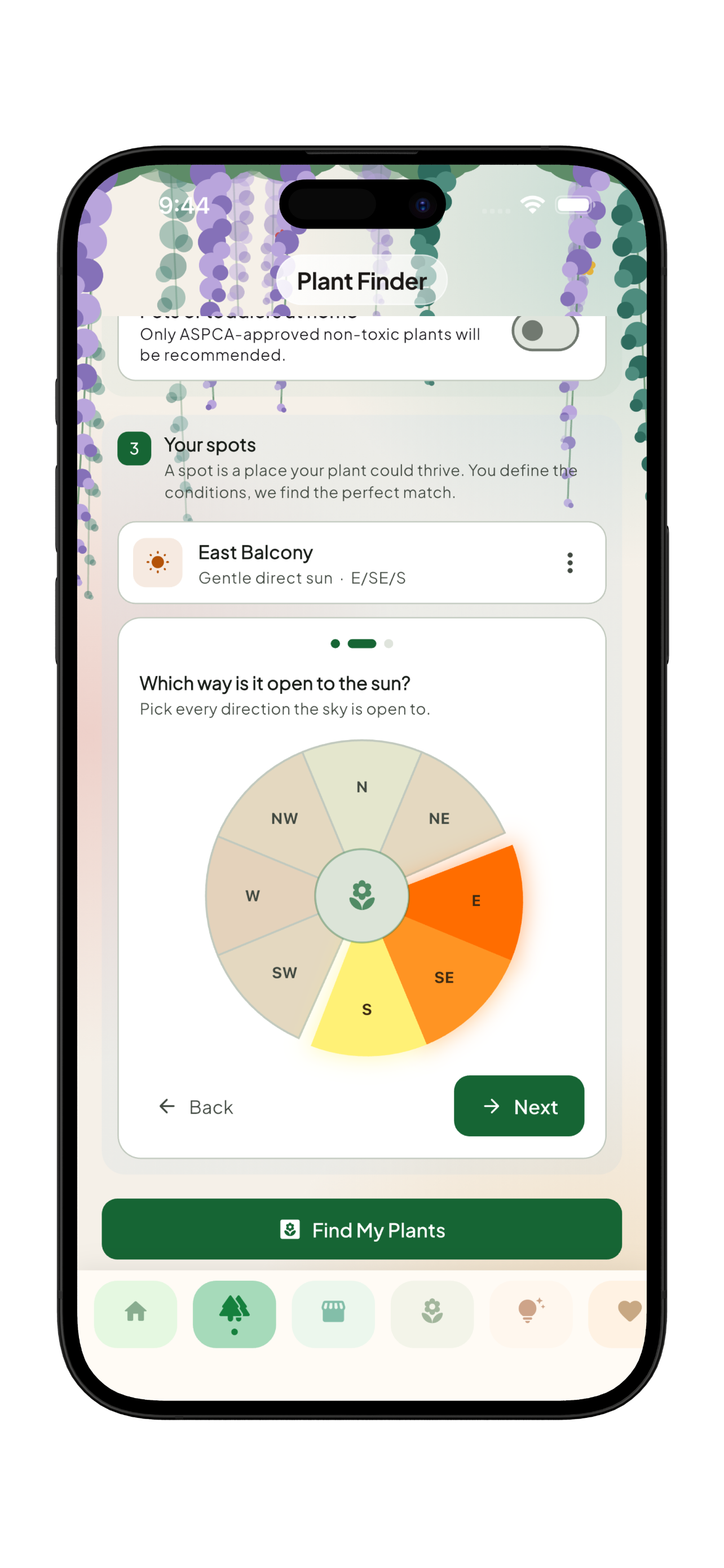 Plant Finder profiling the light in an urban growing space